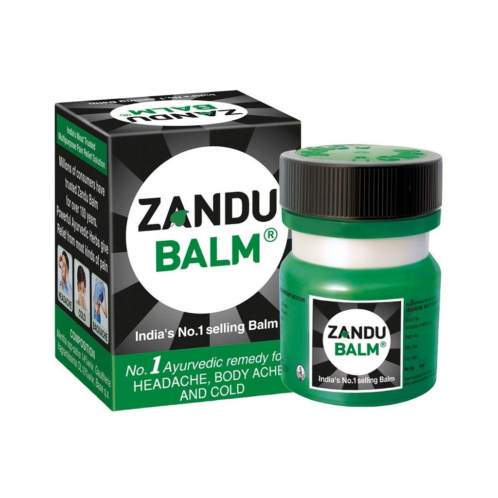 Zandu Balm For Headache, Cold & Body Ache 9ml - Easy Pharmacy LLC