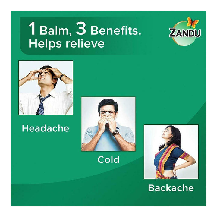Zandu Balm For Headache, Cold & Body Ache 9ml - Easy Pharmacy LLC