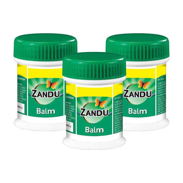 Zandu Balm For Headache, Cold & Body Ache 25ml, 2+1 Promo Pack - Easy Pharmacy LLC