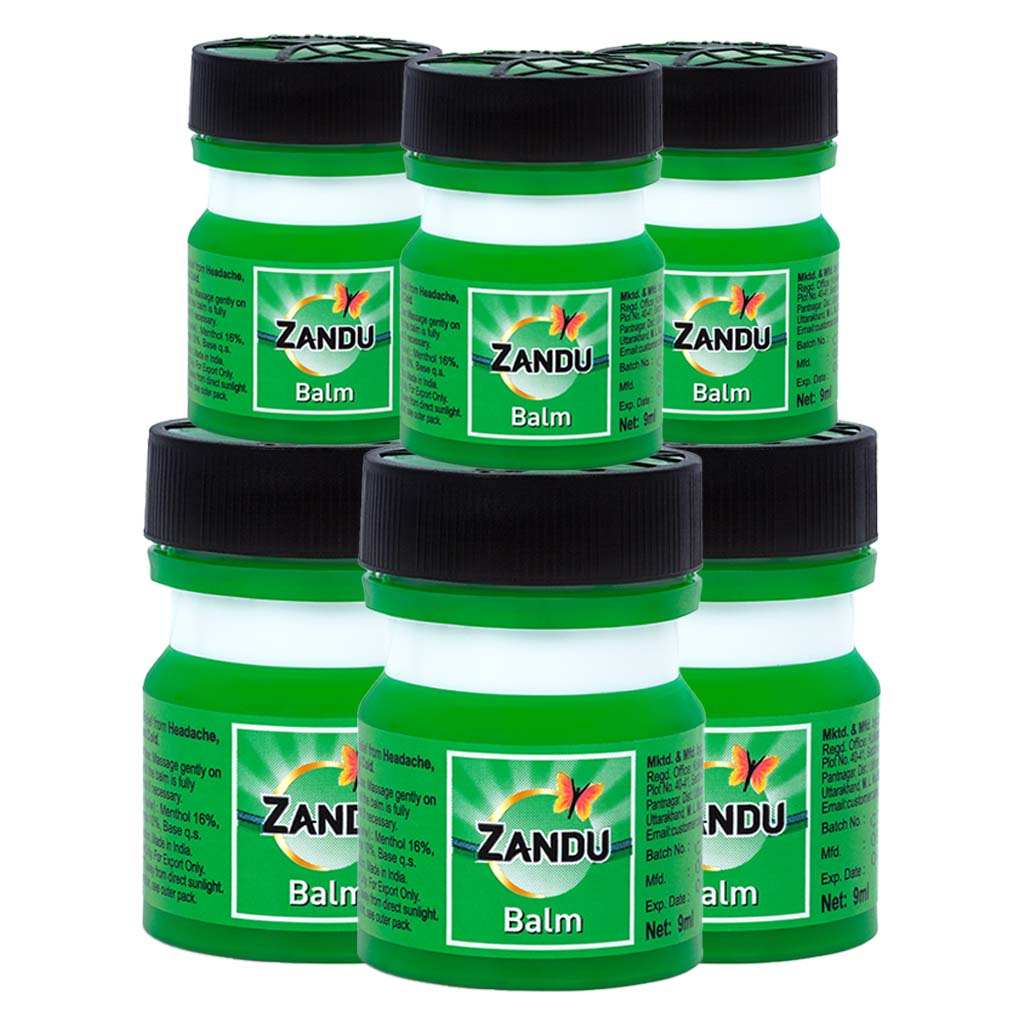 Zandu Balm Promo 9ml, Pack of 5+1 - Easy Pharmacy LLC