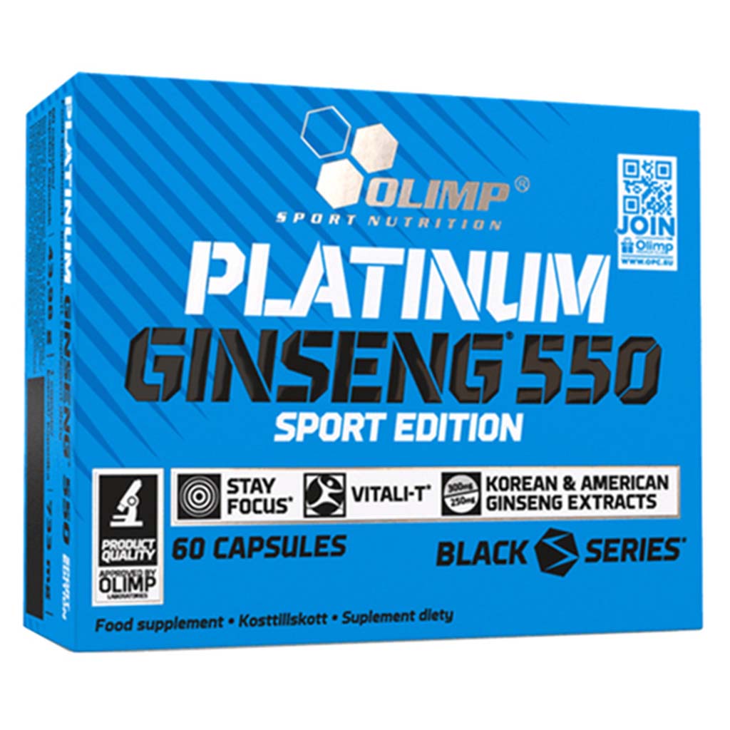 Olimp Platinum Ginseng 550 Sports Edition Capsules For Overall Fitness, Pack of 60's - Easy Pharmacy LLC