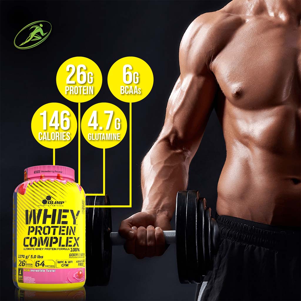 Olimp Gold Edition Whey Protein Complex Protein Powder Strawberry 2270g - Easy Pharmacy LLC