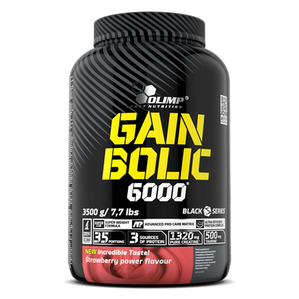 Olimp Gain Bolic 6000 Strawberry For Energy & Muscle Mass 3500g - Easy Pharmacy LLC