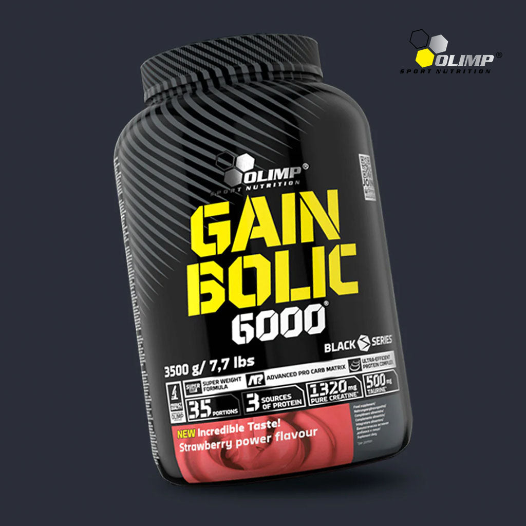Olimp Gain Bolic 6000 Strawberry For Energy & Muscle Mass 3500g - Easy Pharmacy LLC
