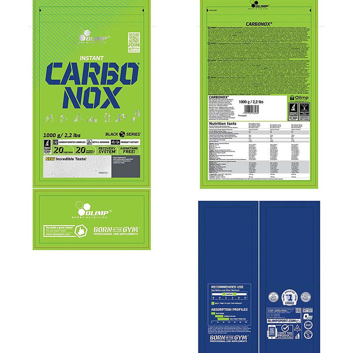 Olimp Instant Carbonox Strawberry Flavoured Carbohydrate Supplement For Energy 1000g - Easy Pharmacy LLC