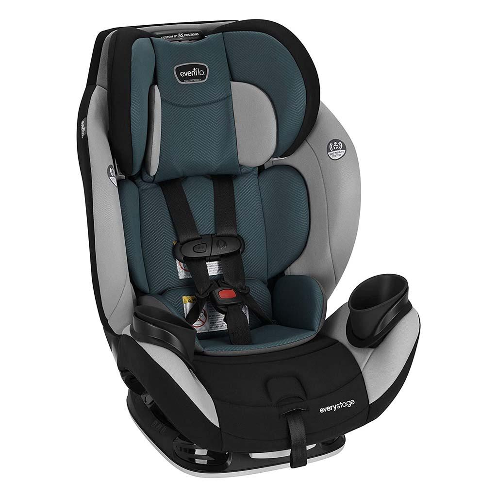 Evenflo EveryStage LX All-In-One Convertible Car Seat To Booster Seat, 0-10 Years, Luna 39212250 - Easy Pharmacy LLC
