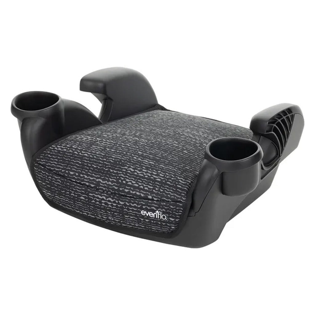 Evenflo Go Time No Back Booster Car Seat For 4 - 12 Year Old Baby - Static Black - Easy Pharmacy LLC