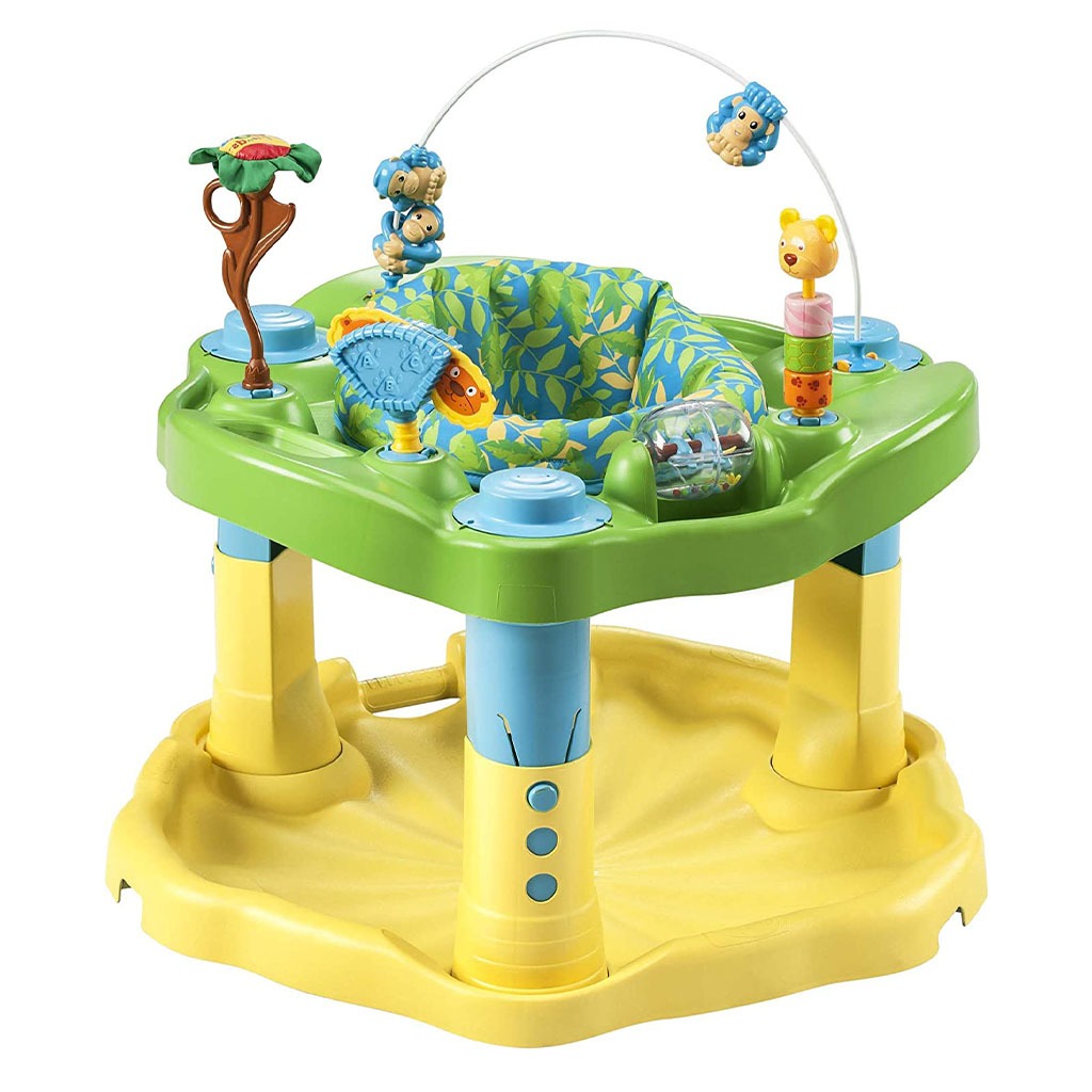 Evenflo ExerSaucer Jump & Learn Baby Bouncer Zoo Friends - Easy Pharmacy LLC
