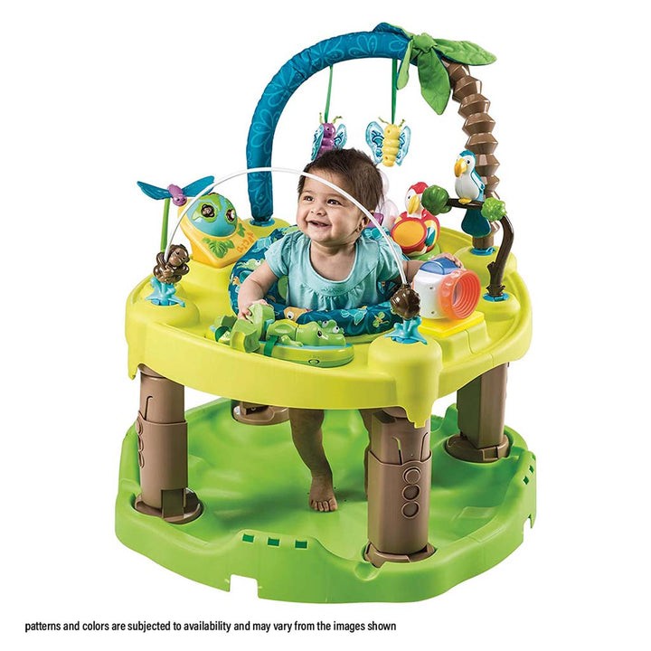 Evenflo ExerSaucer Jump & Learn Baby Bouncer Triple Fun Life In The Amazon - Easy Pharmacy LLC