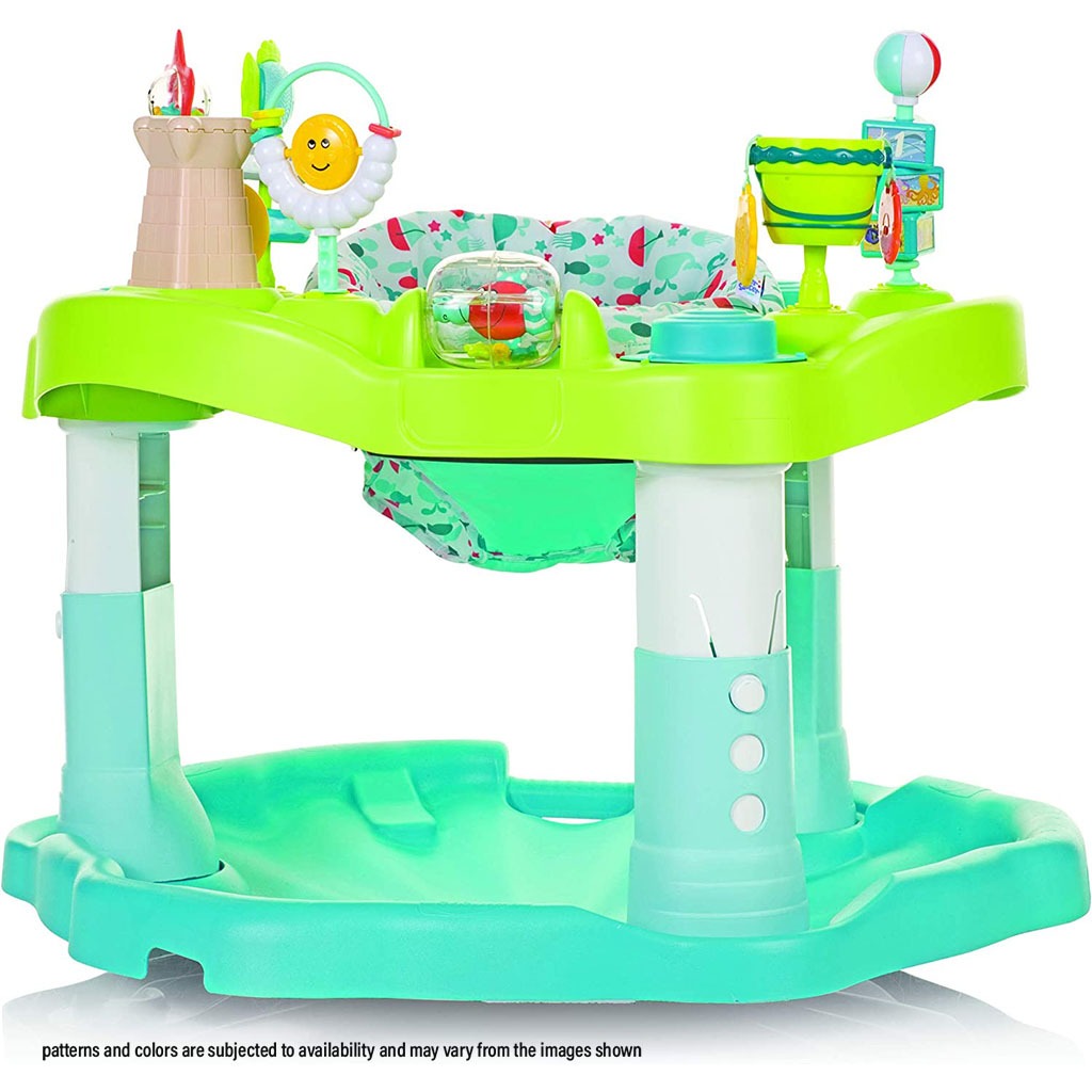 Evenflo ExerSaucer Jump & Learn Baby Bouncer Seaside Splash - Easy Pharmacy LLC