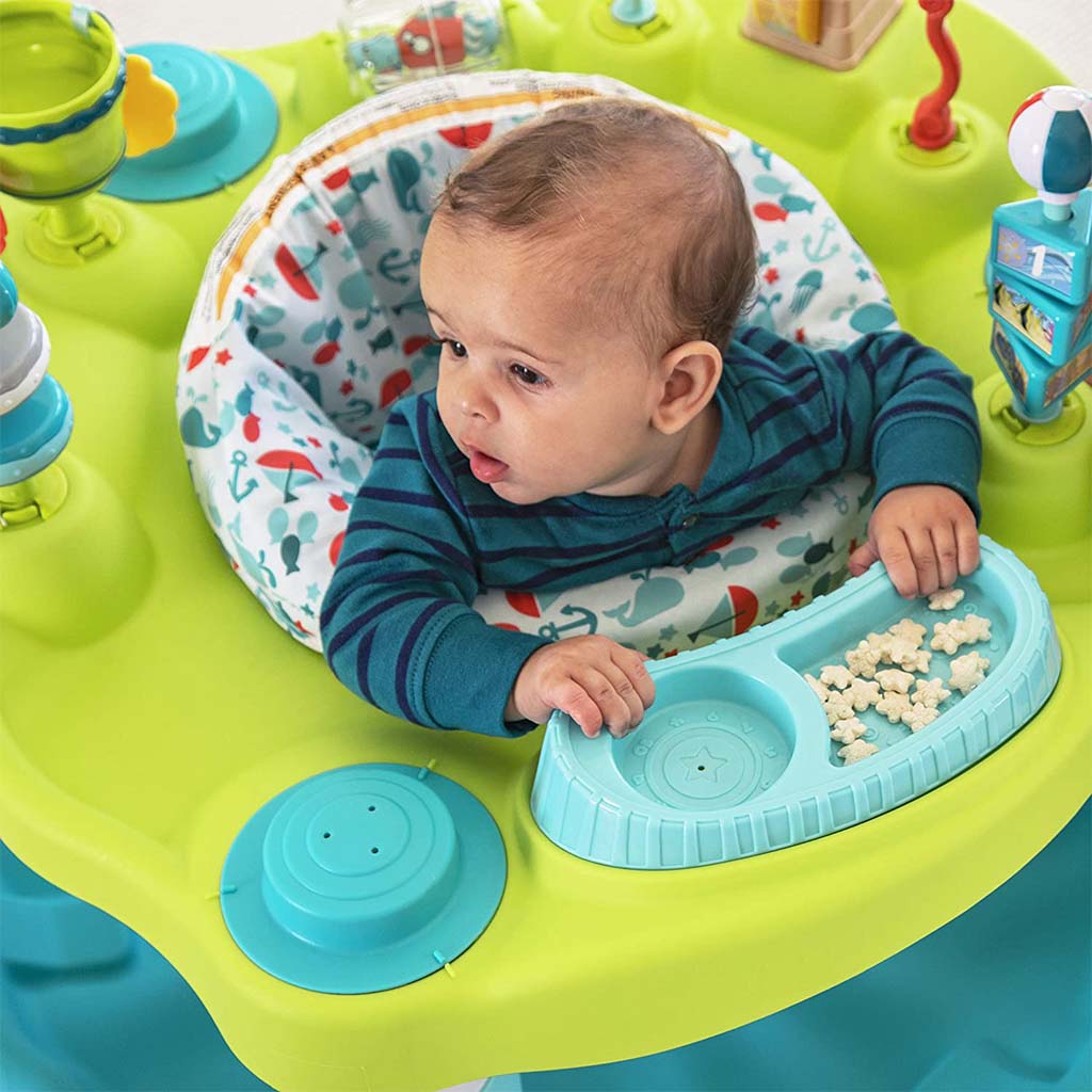 Evenflo ExerSaucer Jump & Learn Baby Bouncer Seaside Splash - Easy Pharmacy LLC