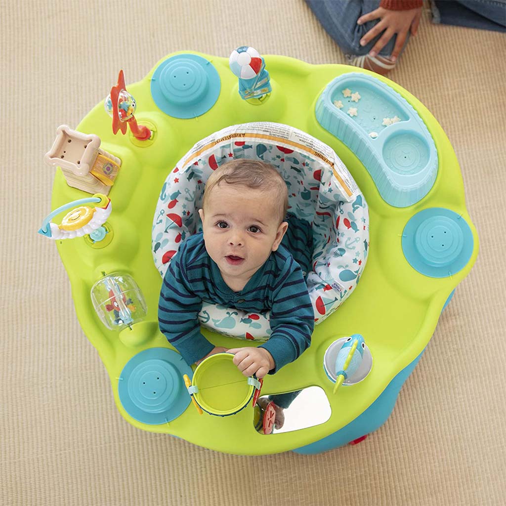 Evenflo ExerSaucer Jump & Learn Baby Bouncer Seaside Splash - Easy Pharmacy LLC