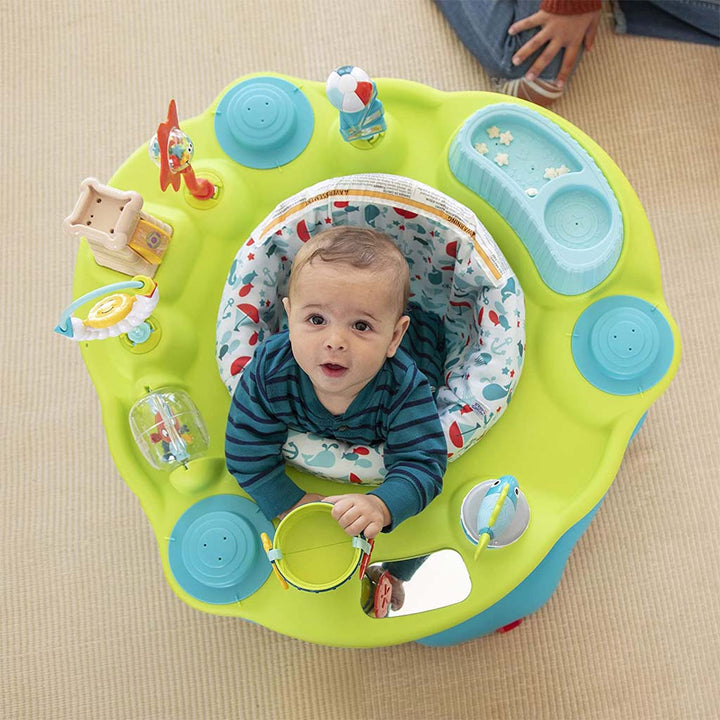 Evenflo ExerSaucer Jump & Learn Baby Bouncer Seaside Splash - Easy Pharmacy LLC