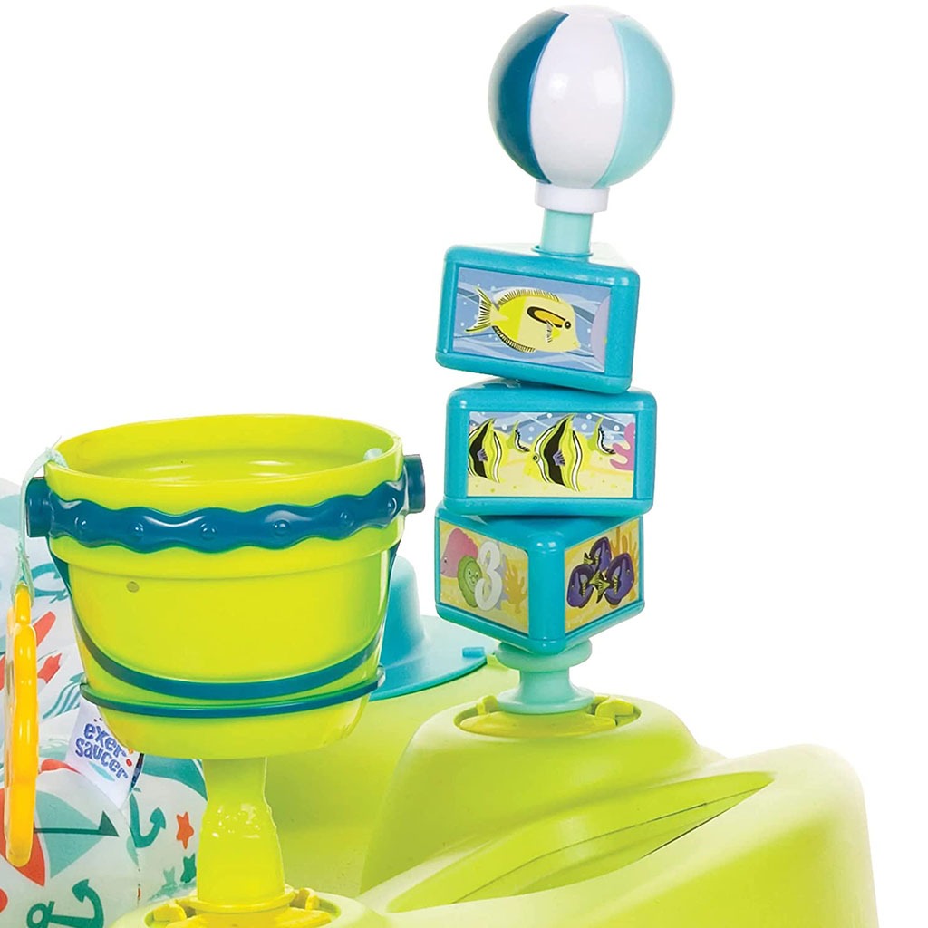 Evenflo ExerSaucer Jump & Learn Baby Bouncer Seaside Splash - Easy Pharmacy LLC