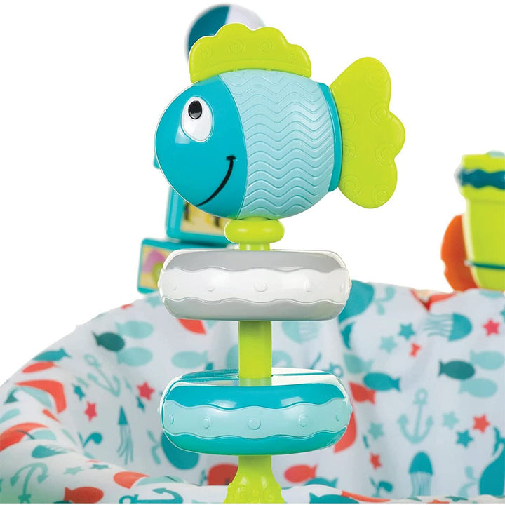 Evenflo ExerSaucer Jump & Learn Baby Bouncer Seaside Splash - Easy Pharmacy LLC