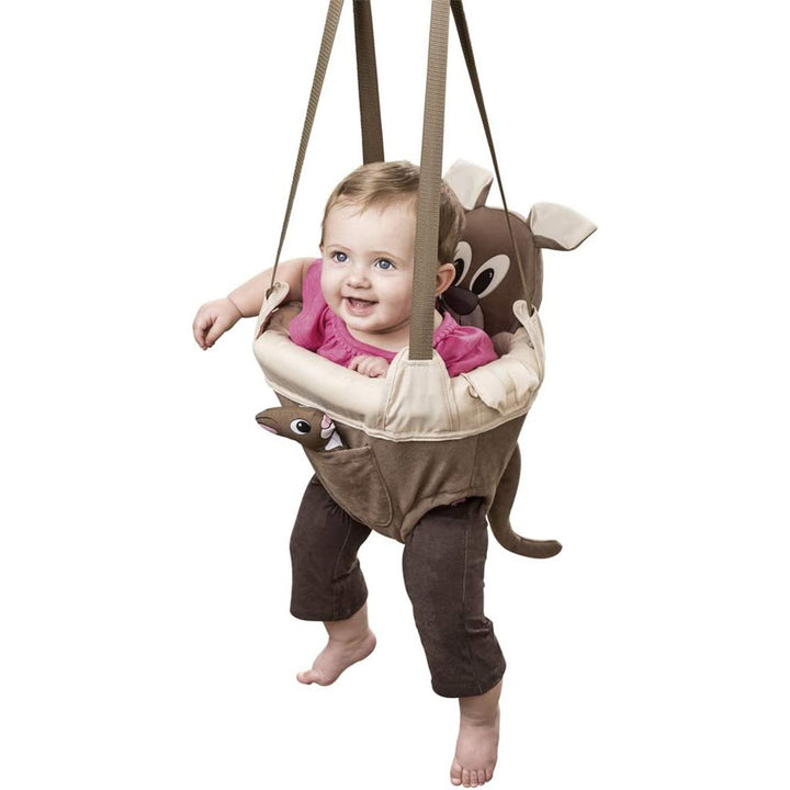 Evenflo ExerSaucer Doorway Jumper Roo In Brown - Easy Pharmacy LLC