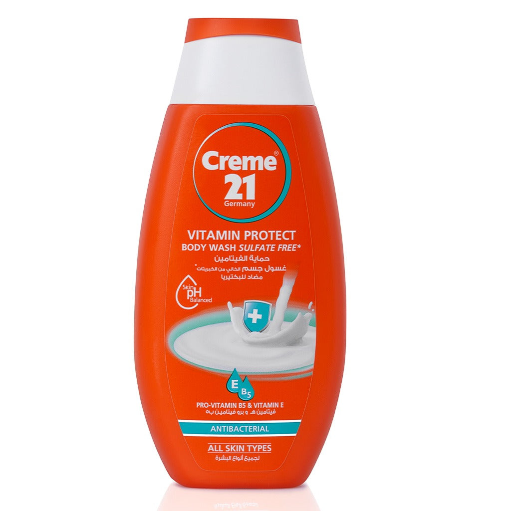 Creme 21 Sulfate-Free Vitamin Protect Anti-Bacterial Body Wash For All Skin Types 250ml - Easy Pharmacy LLC