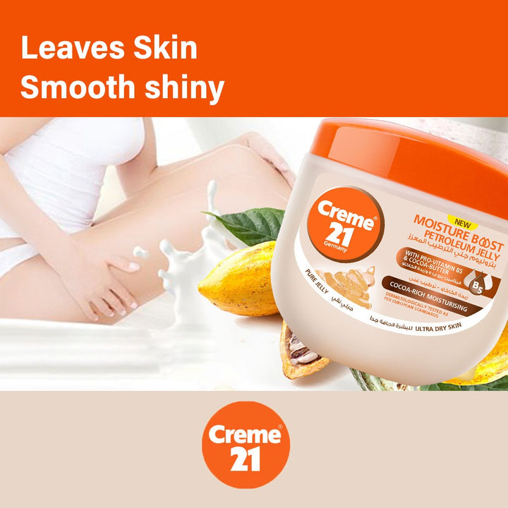 Creme 21 Cocca-Rich Moisturizing Petroleum Jelly For Ultra Dry Skin 300ml - Easy Pharmacy LLC