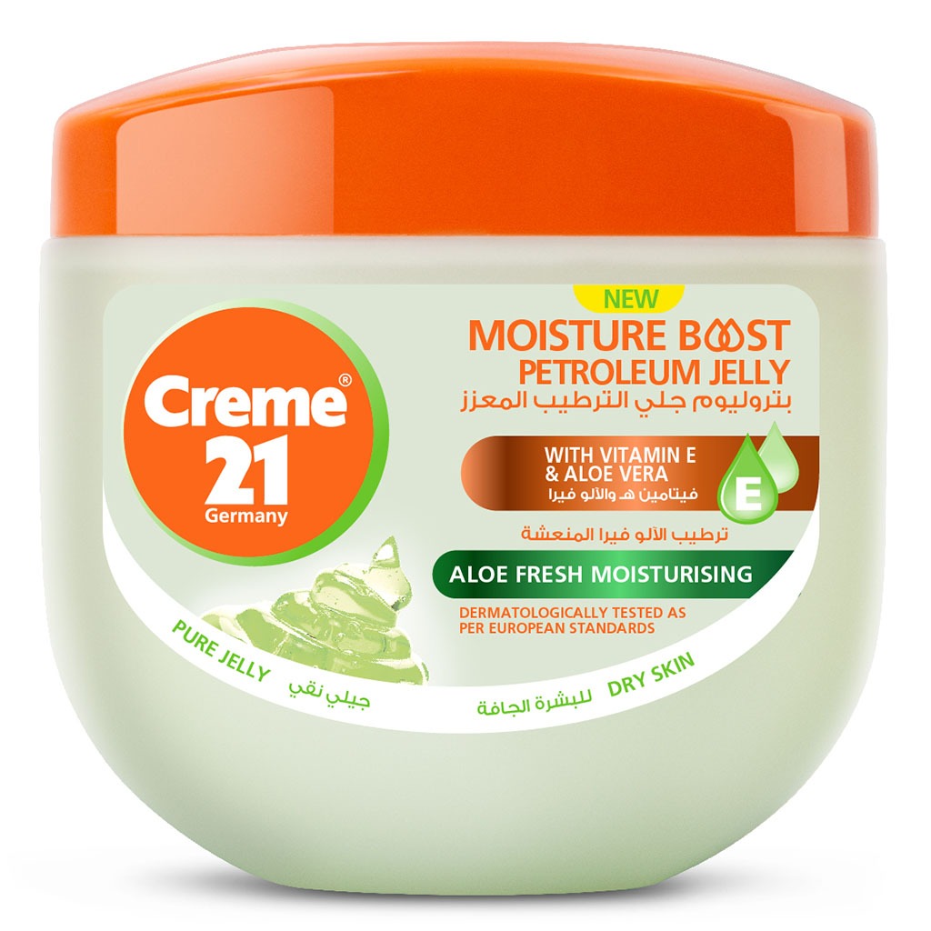 Creme 21 Aloe Fresh Moisturizing Petroleum Jelly For Dry Skin 300ml - Easy Pharmacy LLC