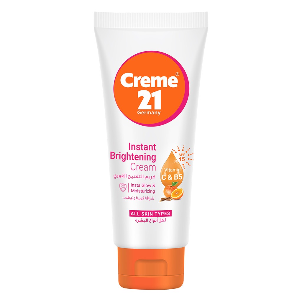 Creme 21 Instant Brightening Cream With SPF 15 For All Skin Types 100ml - Easy Pharmacy LLC