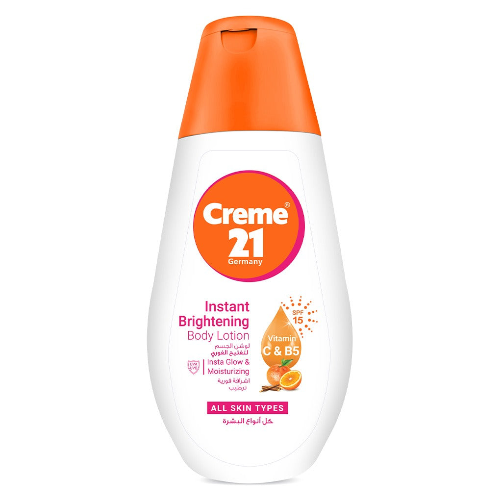 Creme 21 Instant Brightening Body Lotion With SPF 15 For All Skin Types 250ml - Easy Pharmacy LLC