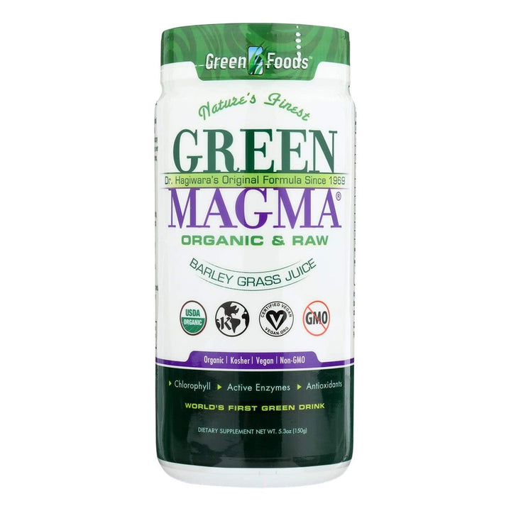 Green Foods Nature's Finest Green Magma Organic & Raw Barley Grass Juice Powder 150g - Easy Pharmacy LLC