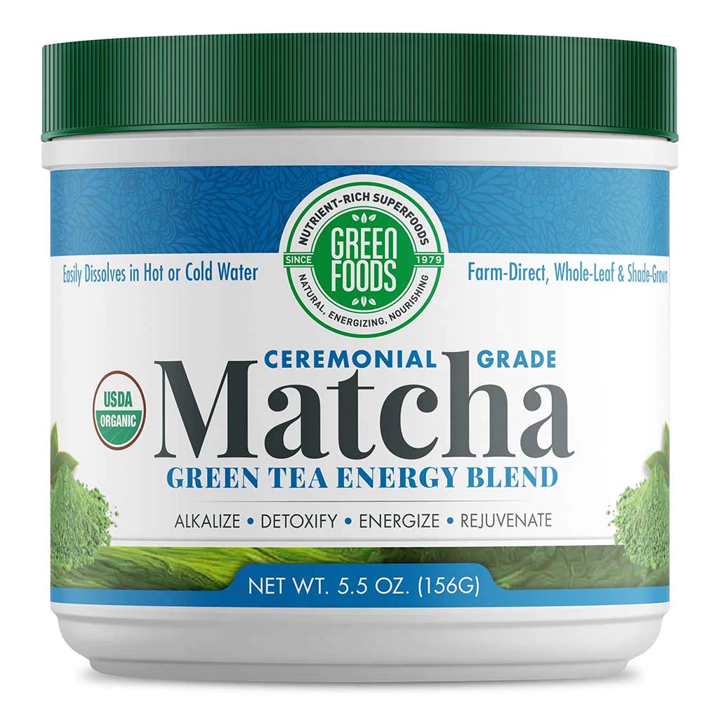 Green Foods Ceremonial Grade Matcha Green Tea Energy Blend Powder 156g - Easy Pharmacy LLC