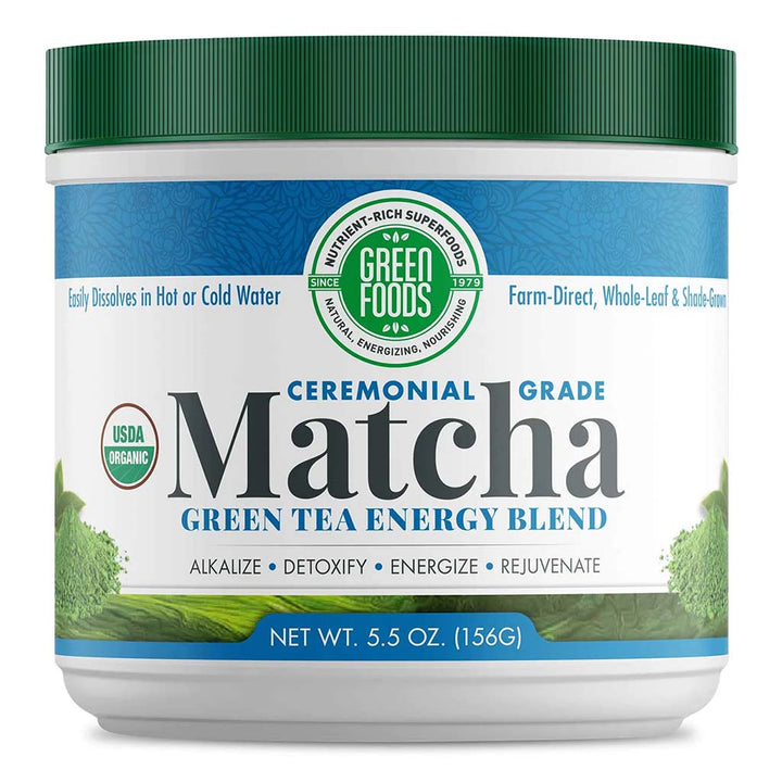 Green Foods Ceremonial Grade Matcha Green Tea Energy Blend Powder 156g - Easy Pharmacy LLC