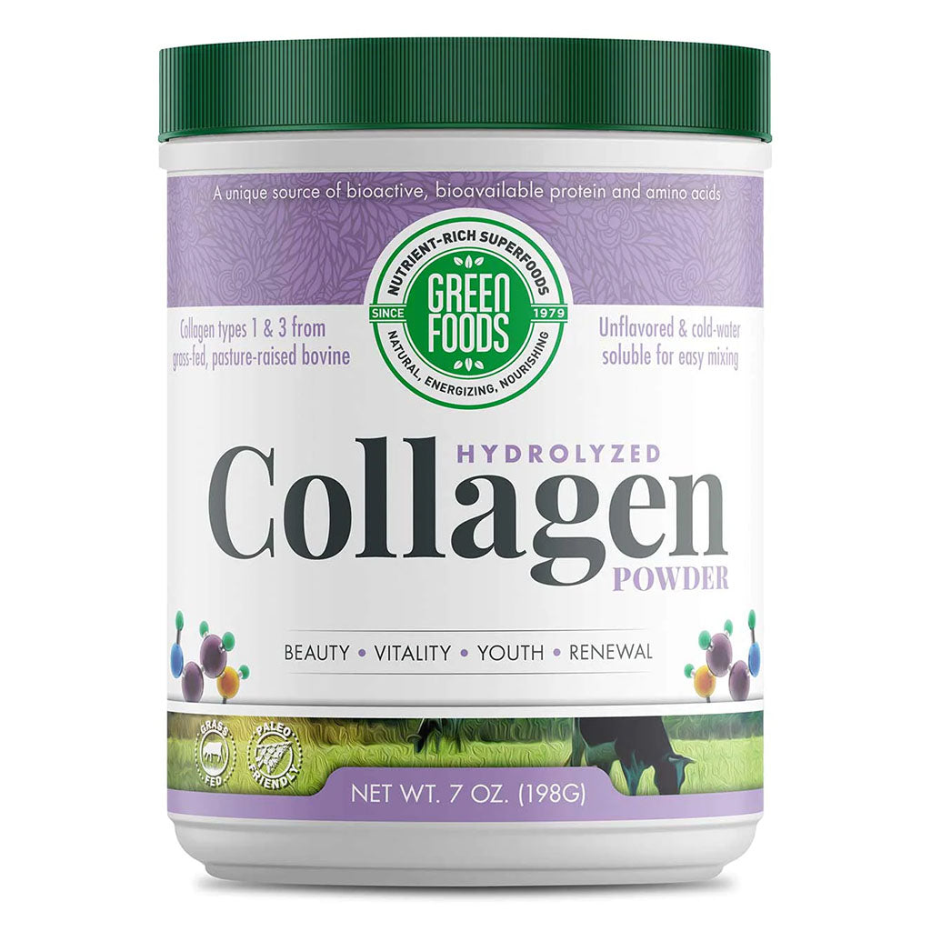 Green Foods Hydrolyzed Collagen Powder 198g - Easy Pharmacy LLC