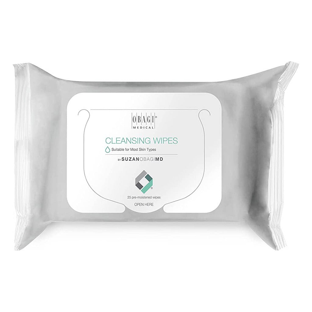 Obagi Medical On The Go Cleansing & Makeup Removing Wipes For Oily & Acne Prone Skin, Pack of 25's - Easy Pharmacy LLC