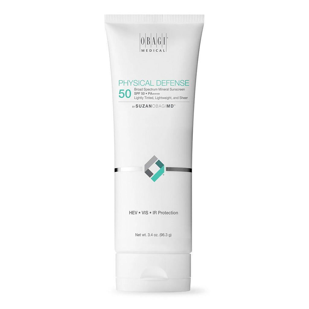 Obagi Medical Physical Defense SPF50 PA++++ Broad Spectrum Mineral Sunscreen Cream Tinted 96.3g - Easy Pharmacy LLC
