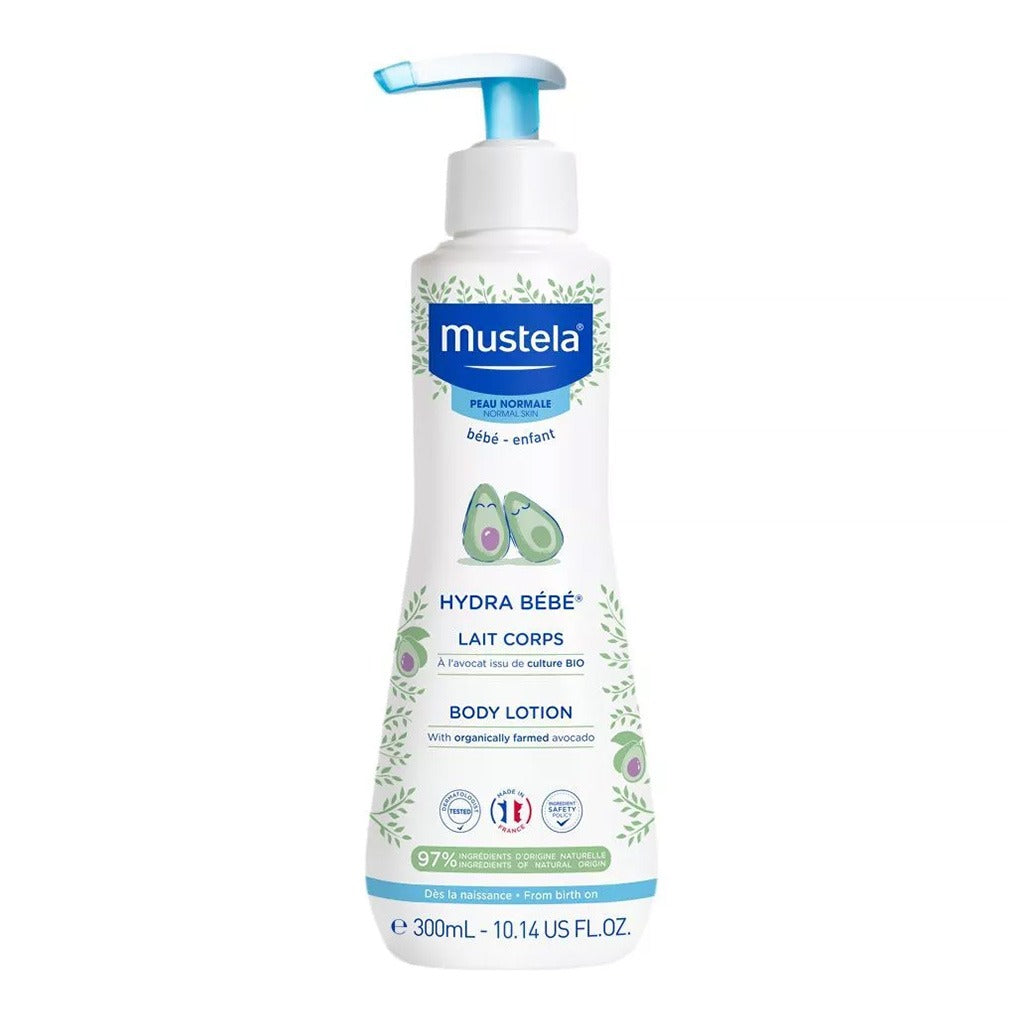 Mustela Baby Skin Care Essentials With Mustela Baby Gentle Cleansing Gel, Hair & Body Wash For Normal Skin 500ml + Mustela Baby Hydra Bebe Soothing Moisturizing Body Lotion 300ml, Promo Pack of 2 Pieces - Easy Pharmacy LLC