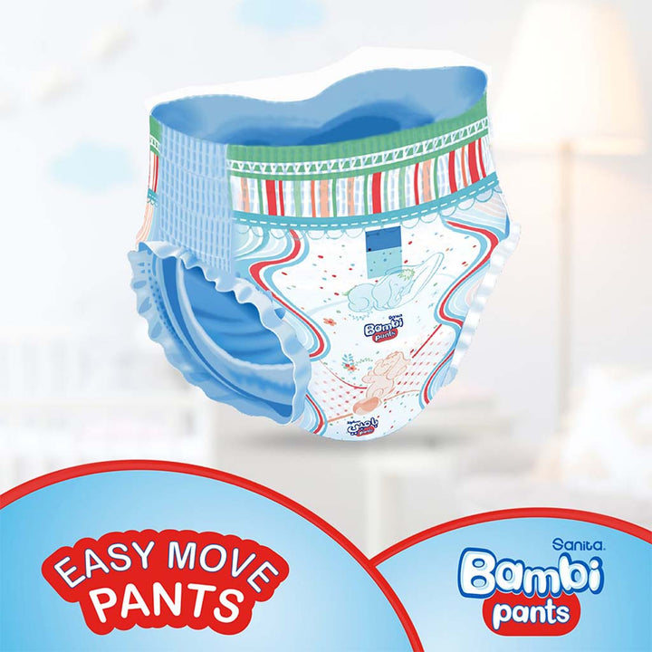 Sanita Bambi Easy Move Baby Diaper Pants, Size 6, XX-Large For 16+ Kg Baby, Jumbo Pack of 40's - Easy Pharmacy LLC