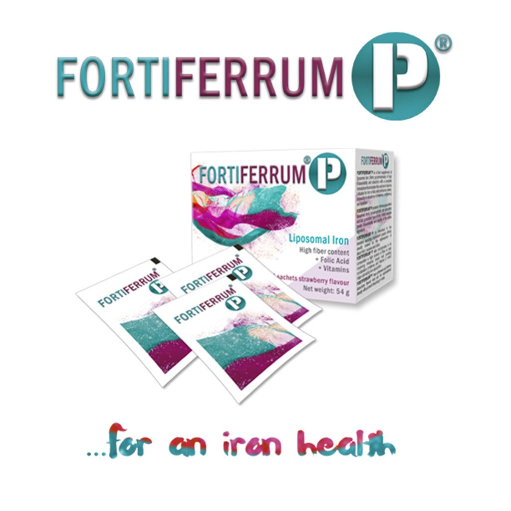Fortiferrum P Liposomal Iron Supplement Sachets For Pregnancy With Fiber, Vitamins & Folic Acid, Pack of 30's - Easy Pharmacy LLC