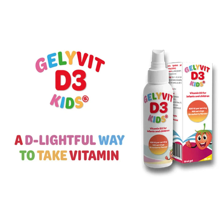 Gelyvit D3 Kids Natural Vitamin D3 Strawberry Flavor Oral Spray 28ml - Easy Pharmacy LLC
