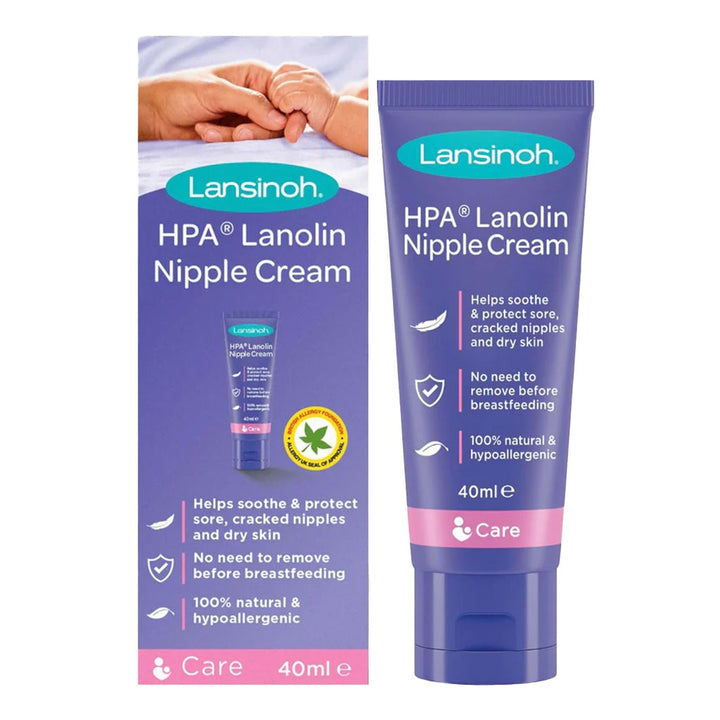 Lansinoh 100% HPA Lanolin Nipple Cream For Sore Nipples & Dry Cracked Skin 40ml - Easy Pharmacy LLC