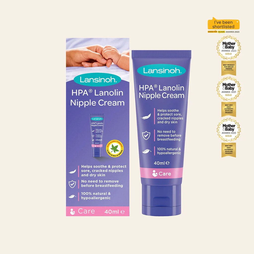 Lansinoh 100% HPA Lanolin Nipple Cream For Sore Nipples & Dry Cracked Skin 40ml - Easy Pharmacy LLC