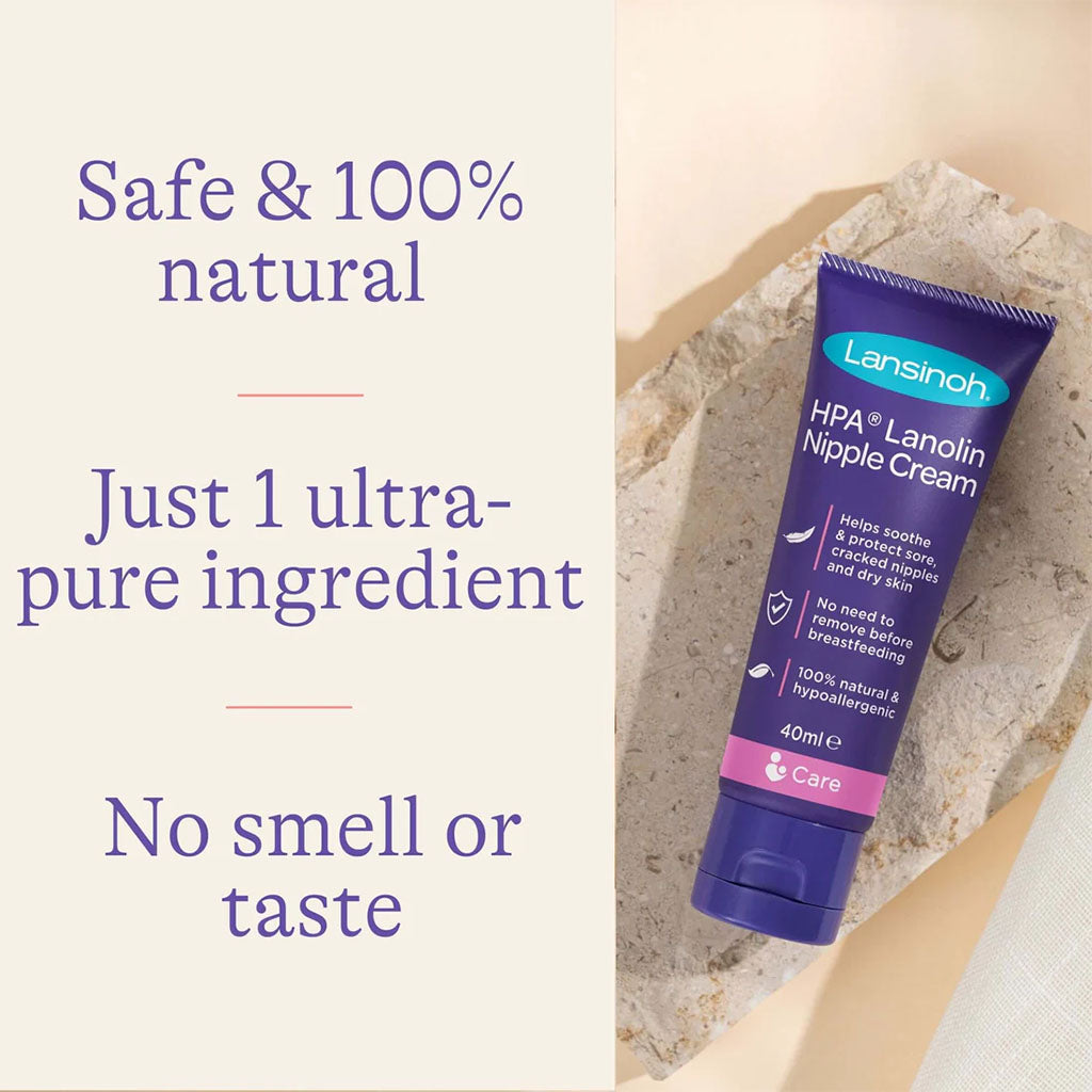 Lansinoh 100% HPA Lanolin Nipple Cream For Sore Nipples & Dry Cracked Skin 40ml - Easy Pharmacy LLC