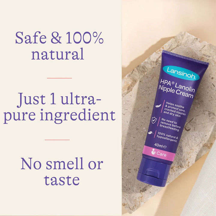 Lansinoh 100% HPA Lanolin Nipple Cream For Sore Nipples & Dry Cracked Skin 40ml - Easy Pharmacy LLC
