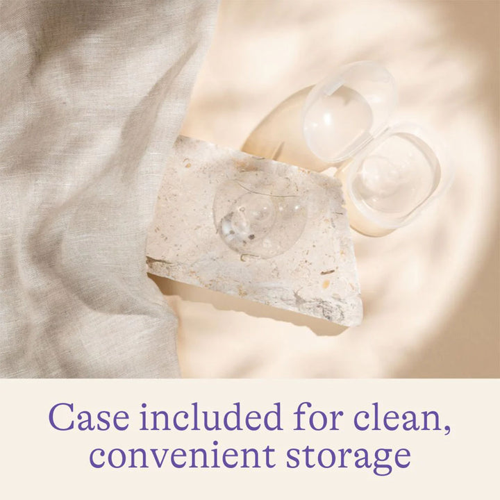 Lansinoh Contact Nipple Shields With Protective Case For Breastfeeding Moms, Size 2, 24mm, Pack of 2's - Easy Pharmacy LLC