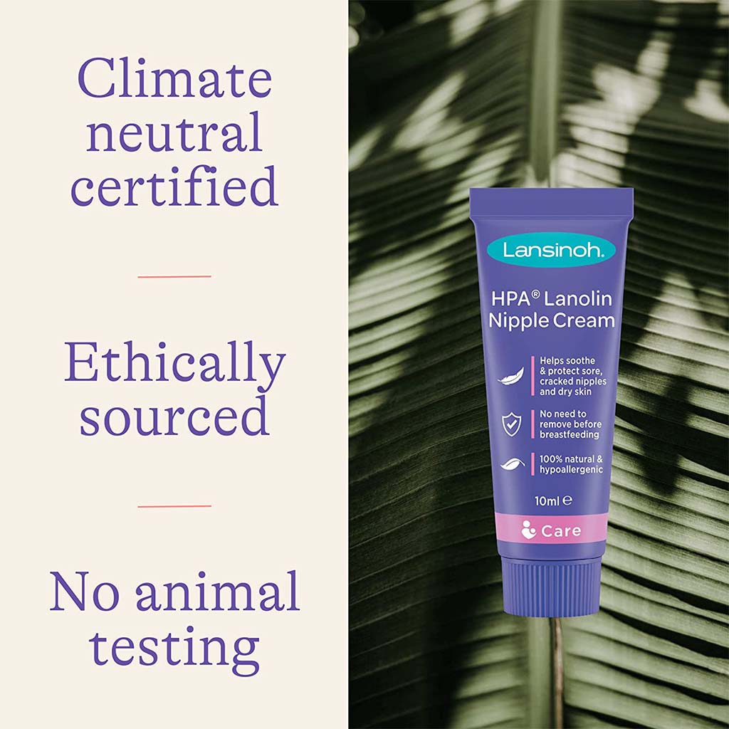 Lansinoh 100% HPA Lanolin Nipple Cream For Sore Nipples & Dry Cracked Skin 10ml - Easy Pharmacy LLC