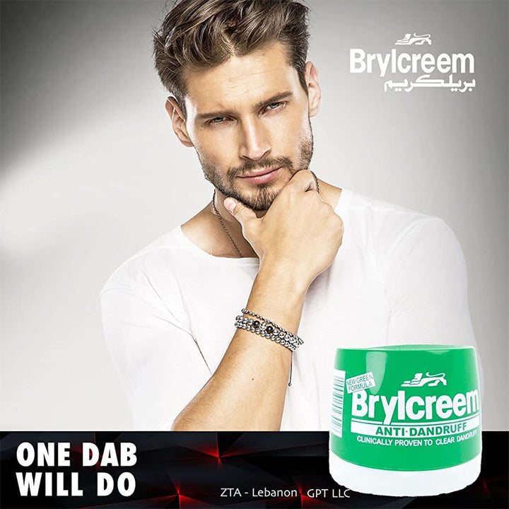 Brylcreem New Green Formula Anti-dandruff Hair Cream For Men 210ml - Easy Pharmacy LLC