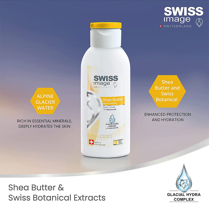 Swiss Image Shea Butter Moisturizing Body Lotion For Dry Skin 250ml - Easy Pharmacy LLC