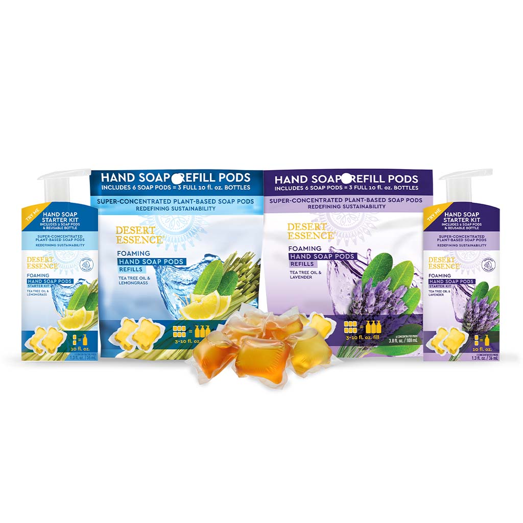 Desert Essence Foaming Hand Wash Refill Pods With Tea Tree Oil & Lavender 108ml - Easy Pharmacy LLC