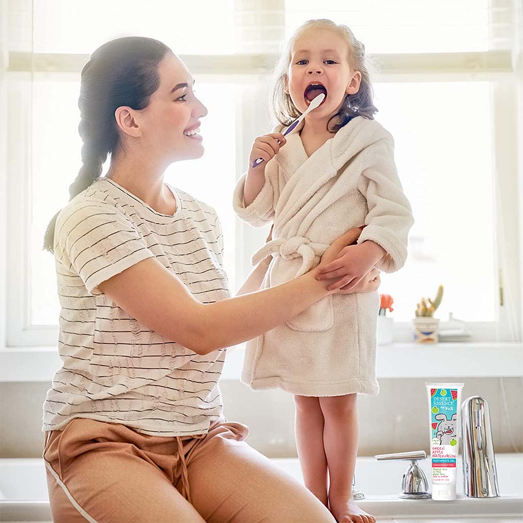 Desert Essence Green Apple & Watermelon Fluoride-Free Kids Gel Toothpaste 133g - Easy Pharmacy LLC