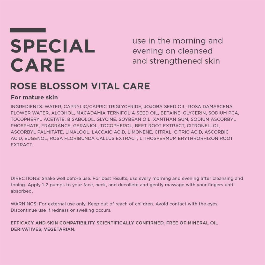 Annemarie Borlind Rose Blossom Vital Care Serum 50ml - Easy Pharmacy LLC