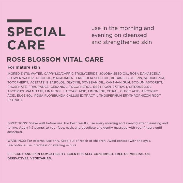 Annemarie Borlind Rose Blossom Vital Care Serum 50ml - Easy Pharmacy LLC