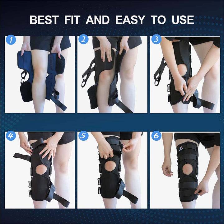 Thuasne Ligaflex Three Pannel Immo 0° Knee Immobilizer Medium With Height 60 cm - Easy Pharmacy LLC
