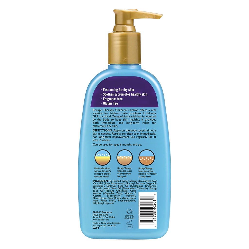 ShiKai Borage Therapy The Dry Skin Solution Children's Body Lotion 238ml - Easy Pharmacy LLC