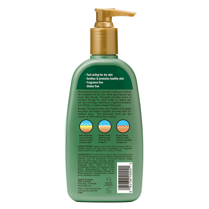 ShiKai Borage Therapy The Dry Skin Solution Original Unscented Dry Skin Lotion 238ml - Easy Pharmacy LLC